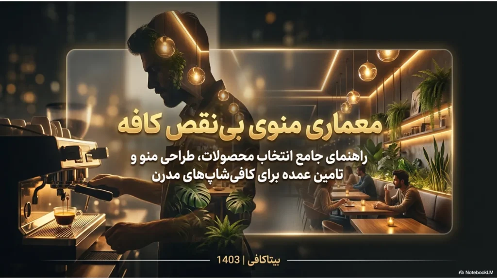 چه محصولاتی برای منوی کافی شاپ ضروری هستند؟ راهنمای کامل طراحی منوی کافه