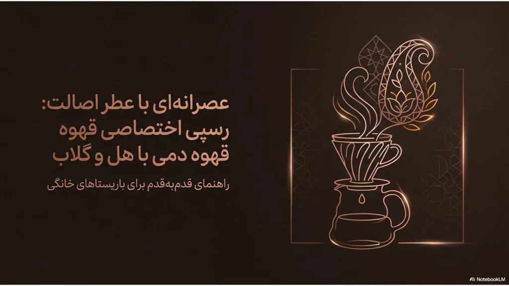 رسپی قهوه دمی با عطر هل و گلاب؛ یک قهوه ایرانی برای عصرانه‌های صمیمی